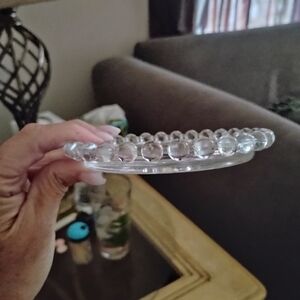 Elegant Clear Glass Plate